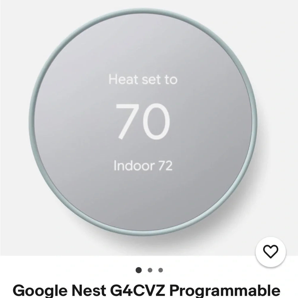Google Nest Thermostat in Gray